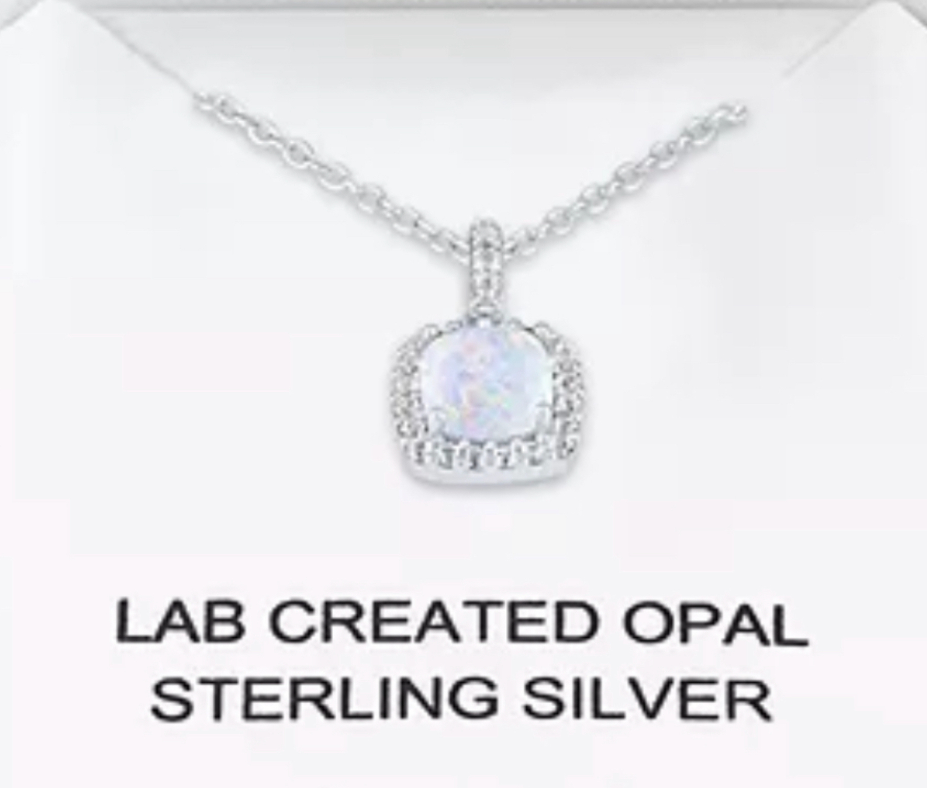 Lab Created Opal Necklace