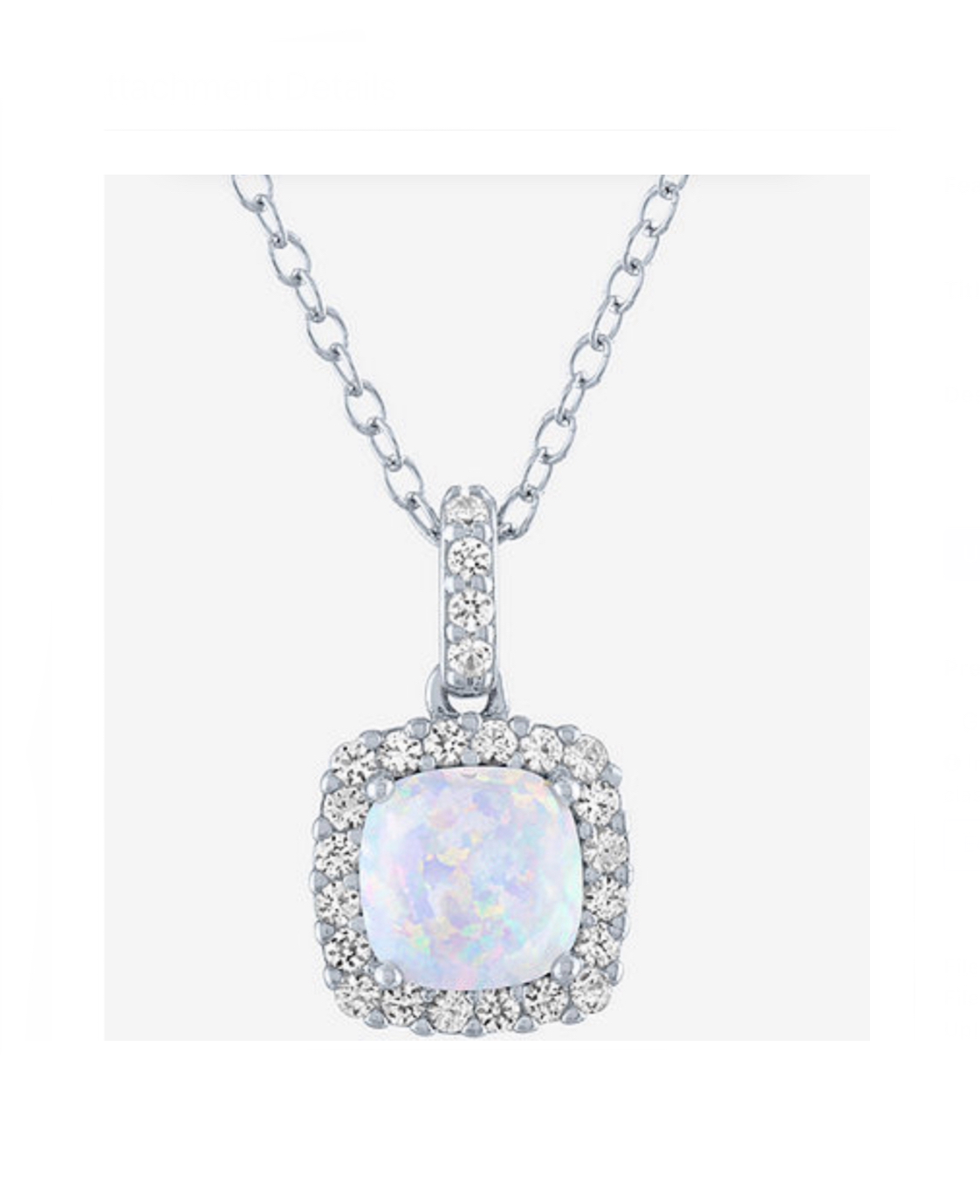 Lab Created Opal Necklace