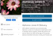 Alphonso Jones III ~ RIP… You may be Gone, but NEVER Forgotten